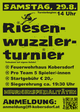 Anmeldung zum Riesenwuzzlerturnier